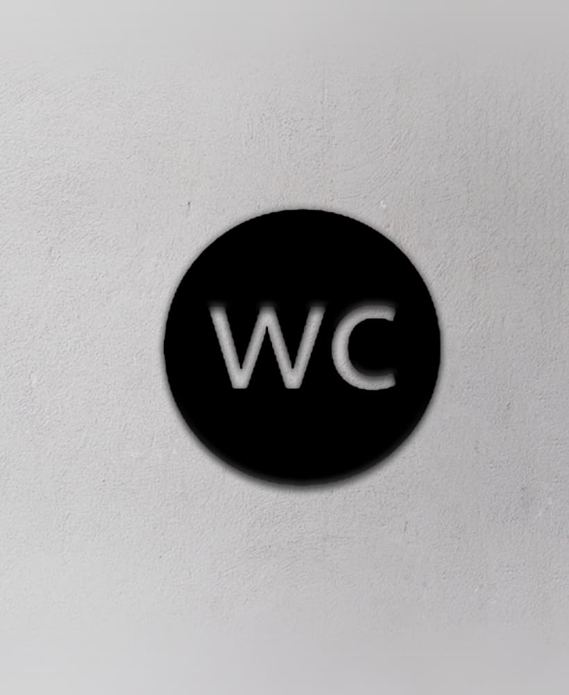 Toilet Sign 3d model