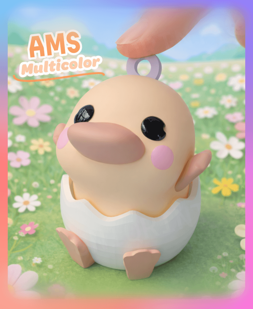 Hatching Little Platypus Easter Clicker (Multicolor) 3d model