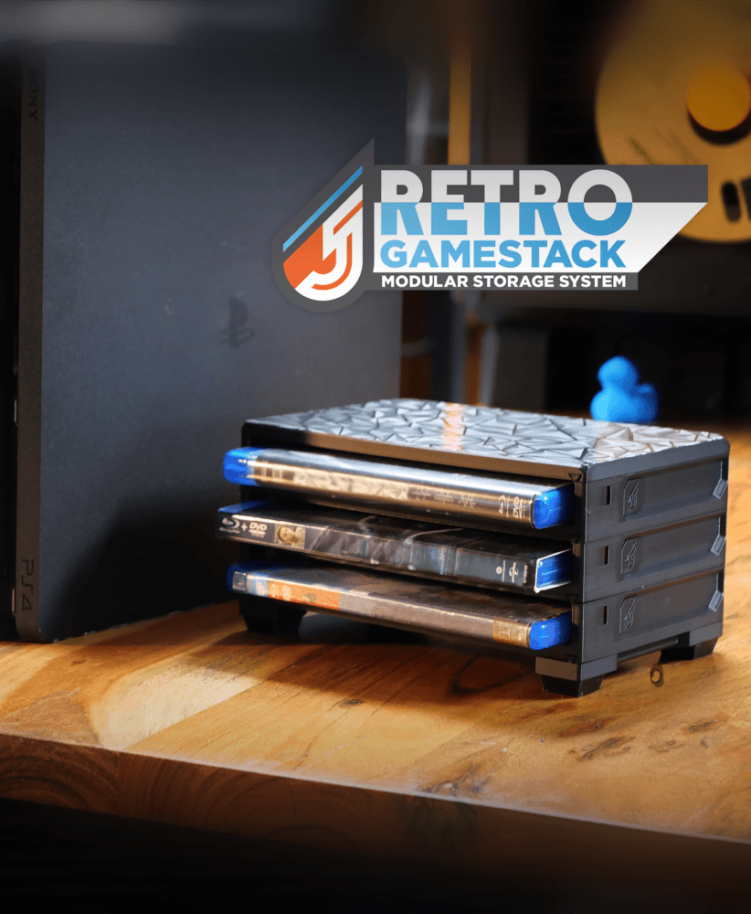RETRO GameStack - PS5/PS4/PS3/Blu-ray 3d model