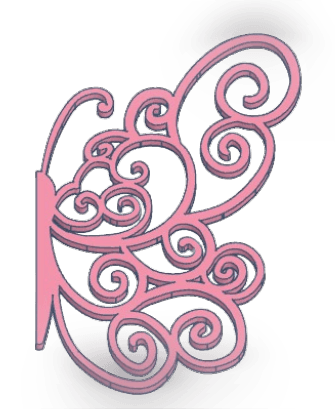 Half Butterfly Bookmark 4.stl 3d model
