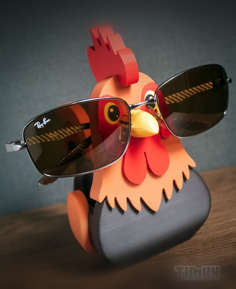 ROOSTER GLASSES HOLDER 3d model