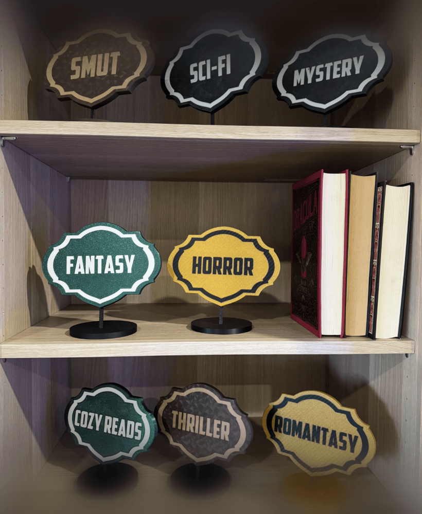 Library Signs Victorian Gothic Bookish Decor 3d model