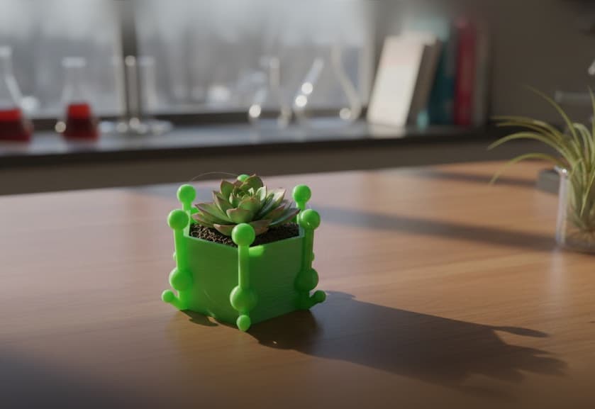 Atomic Bloom Vessel 3d model