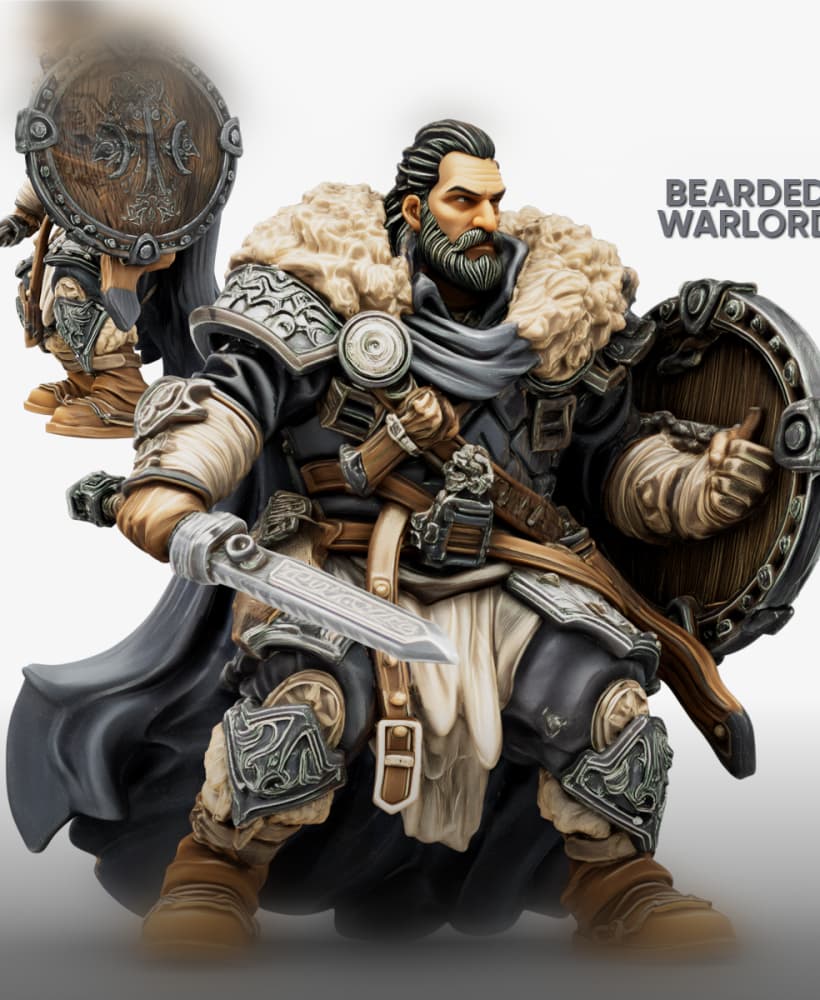 Bearded Warlord 3d model