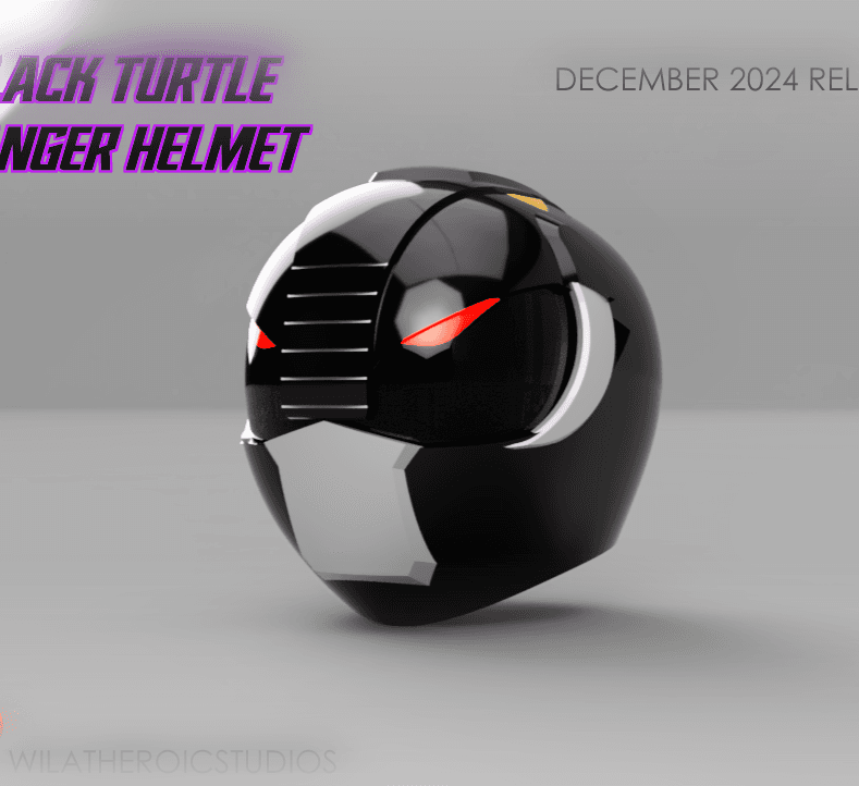 Black Turtle Helmet 3d model