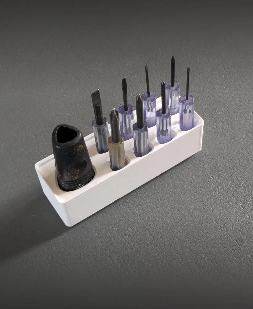 Muji Screwdriver Set Gridfinity 3d model