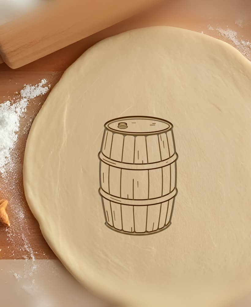 Donkey Kong Barrel Cookie Cutter, Biscuit Cutter 3d model