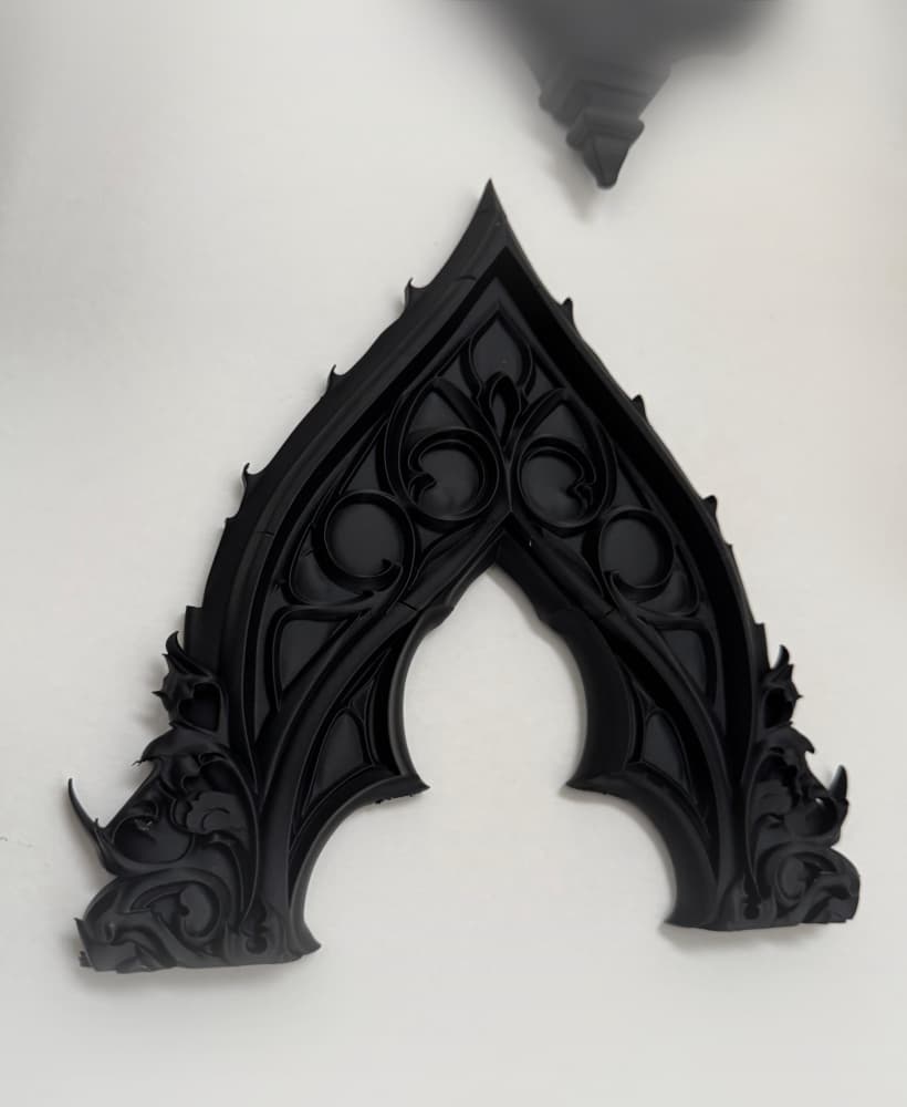 Medieval Arch Wall Plaque Gothic Decor 3d model