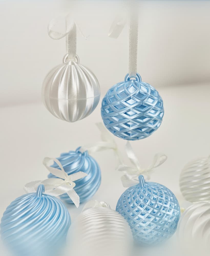 GEOBALS ā 3D Printable Christmas Ornaments (Set of 8) 3d model