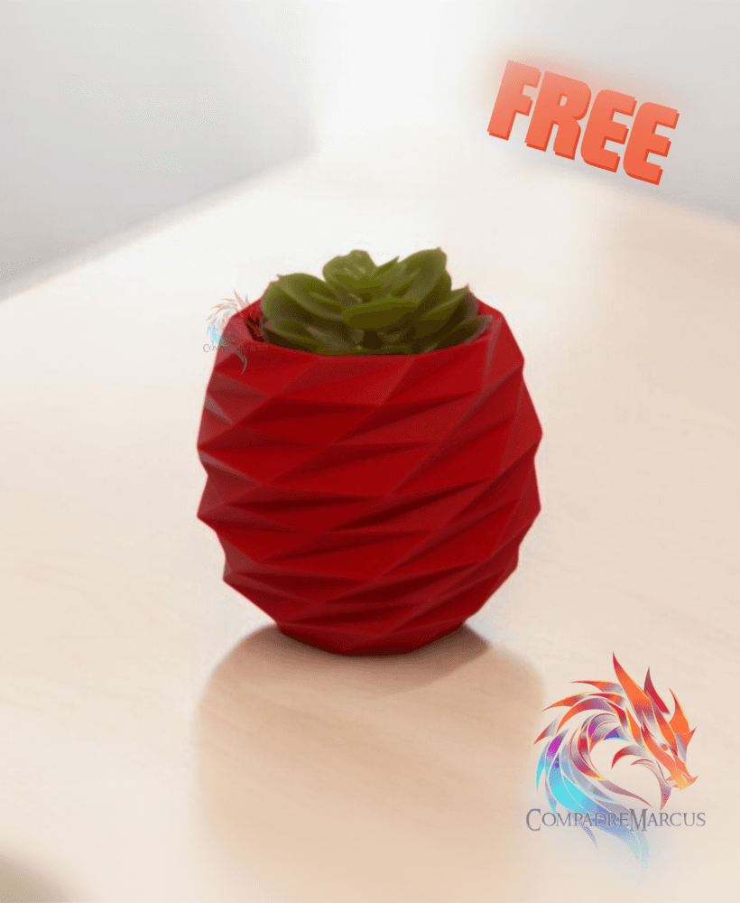 Low Poly Planter 1 / no supports / 3mf included 3d model