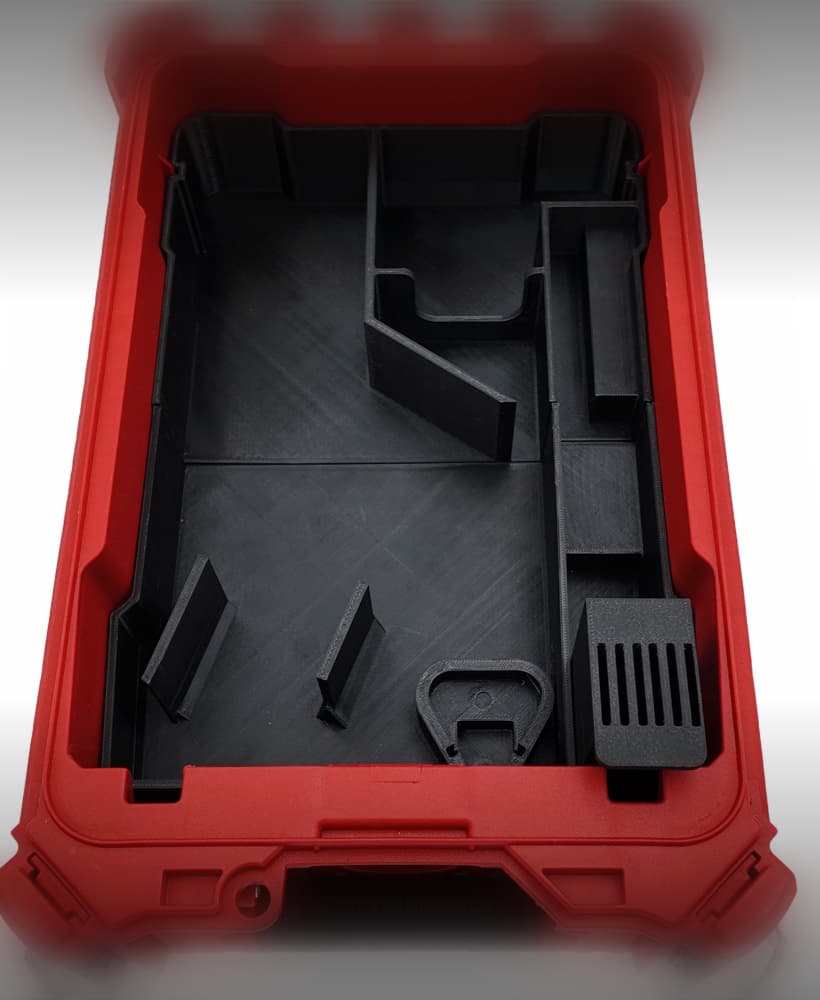 M12 Hackzall Organizer for Milwaukee Compact Packout (Version 2) 3d model