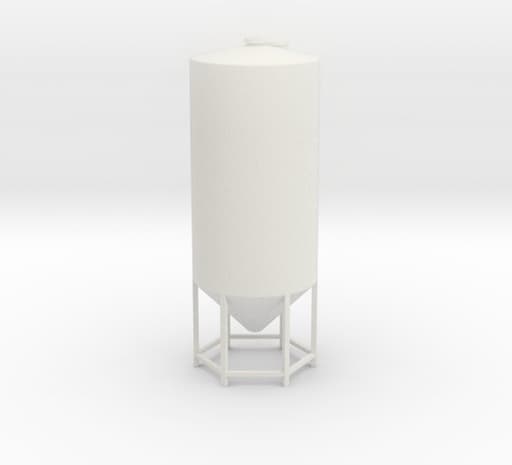 N Scale - 12' diameter Smooth Wall Tank 3d model