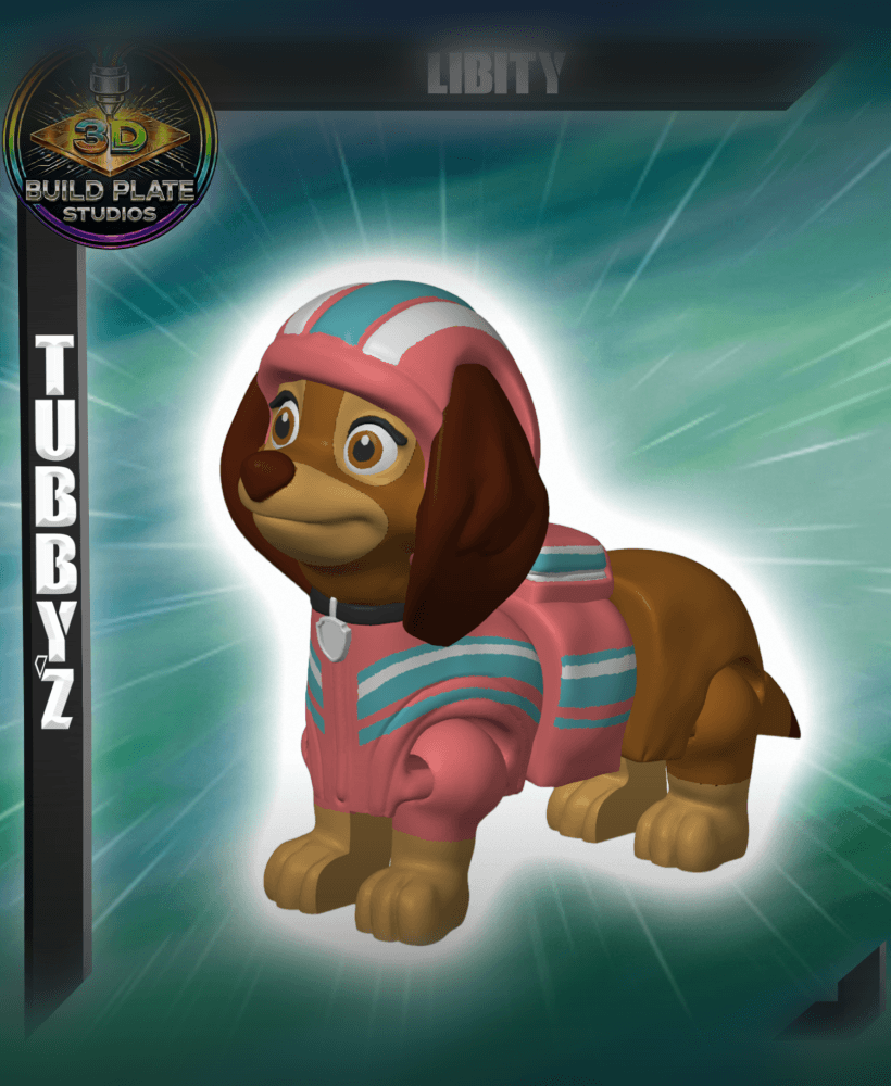 Paw Patrol Liberty Multicolor Flexi Print-In-Place 3d model
