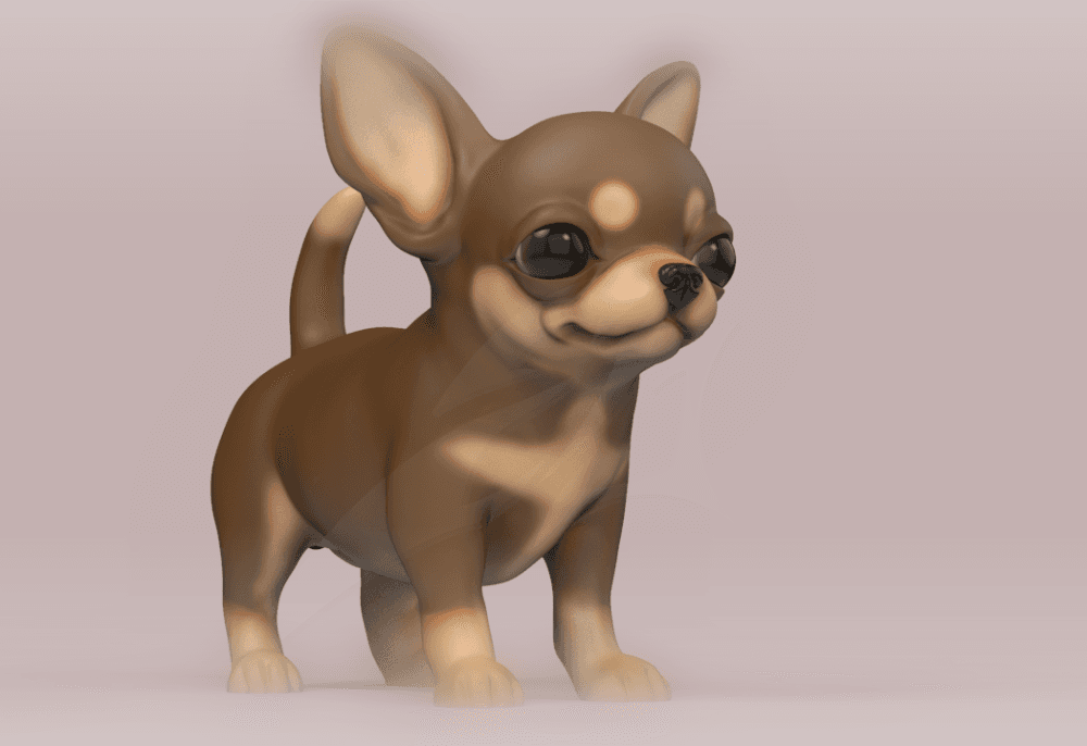 Cute Puppy Chihuahua 3d model