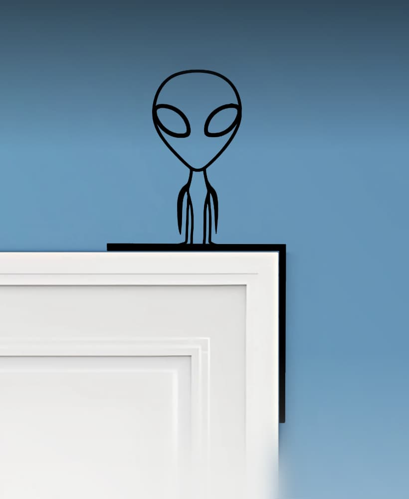 Alien Door Corner Decor 3d model