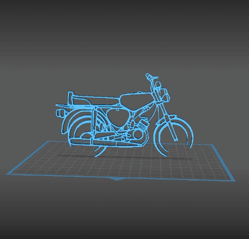 Simson - S51 Wall Art 3d model