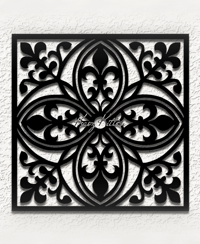 valhalla gothic square a wall art home decor 3d model