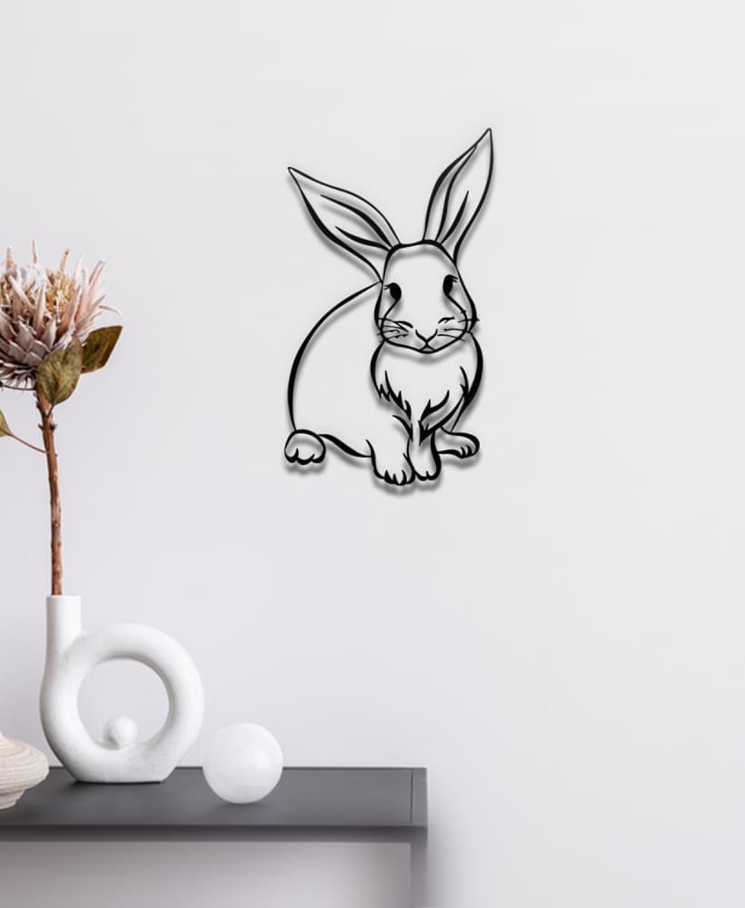 Rabbit Wall Art 3d model