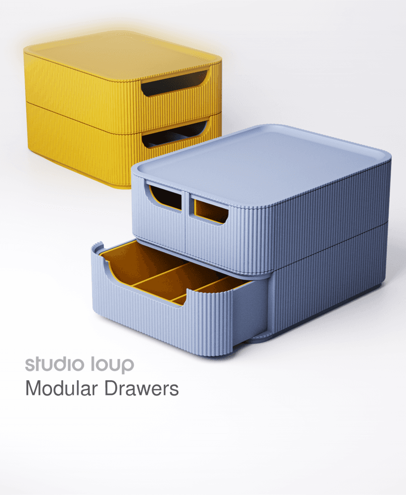 Modular Drawers 3d model