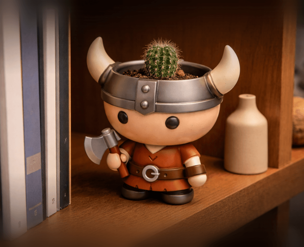 Little Viking Planter Succulent Pot 3d model