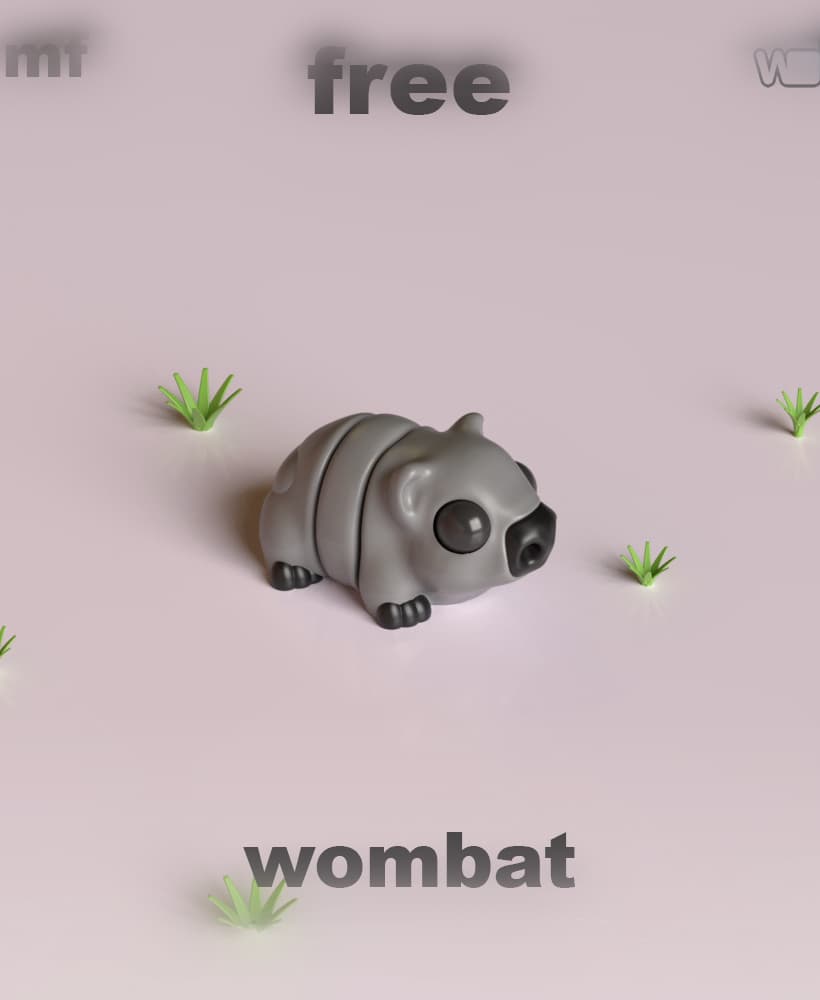 wombat 3d model