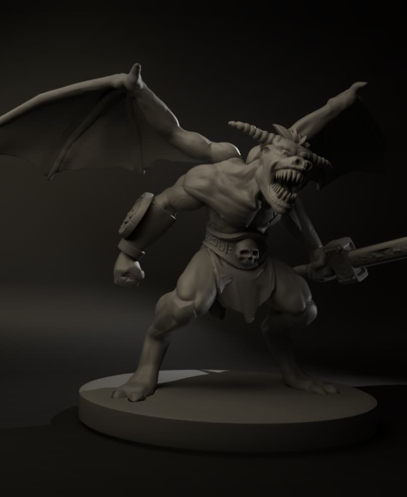 Demon 70mm DnD Mini 3d model