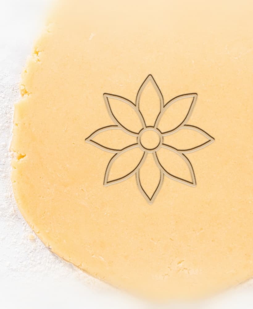 Flower Cookie Cutter, Biscuit Cutter 3d model