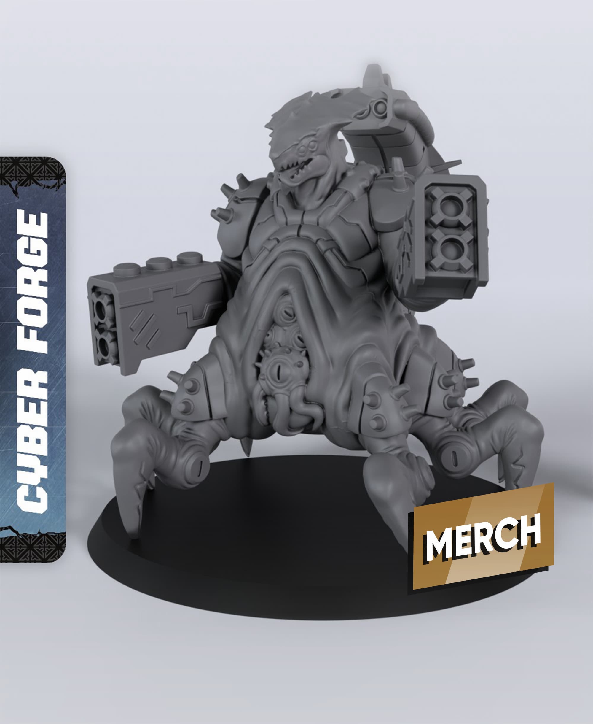 Kacoron - With Free Cyberpunk - Sci-Fi Gift Ideas for RPG and Wargamers 3d model