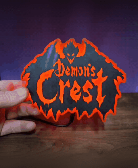 DEMON CREST LIGHT BOX OR STORAGE 3d model