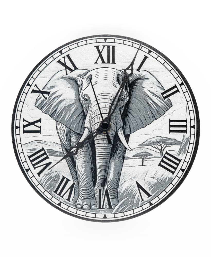 Elephant Wall Clock 3d model