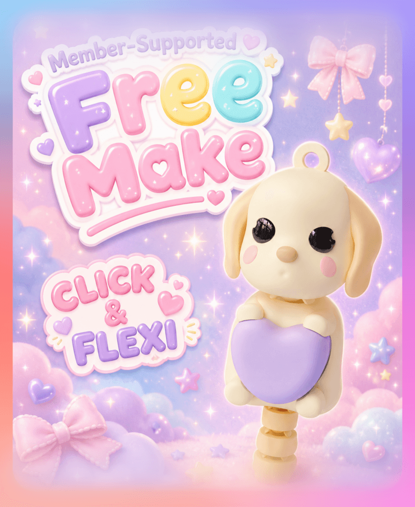 Labrador Retriever Love Heart Fidget Clicker Toy (Limited Time Free) 3d model