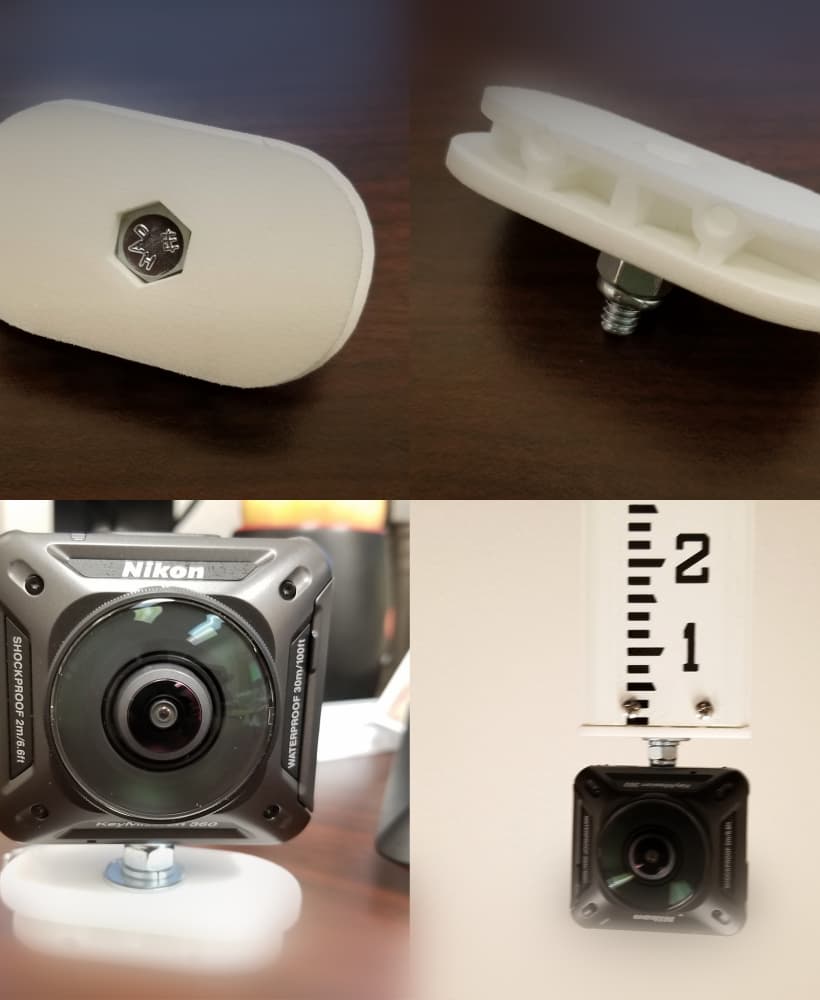 Survey Level Rod Camera Mount 3d model