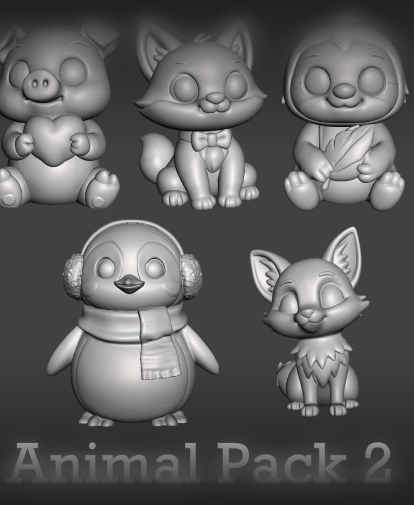 Baby Animal Pack 2 3d model