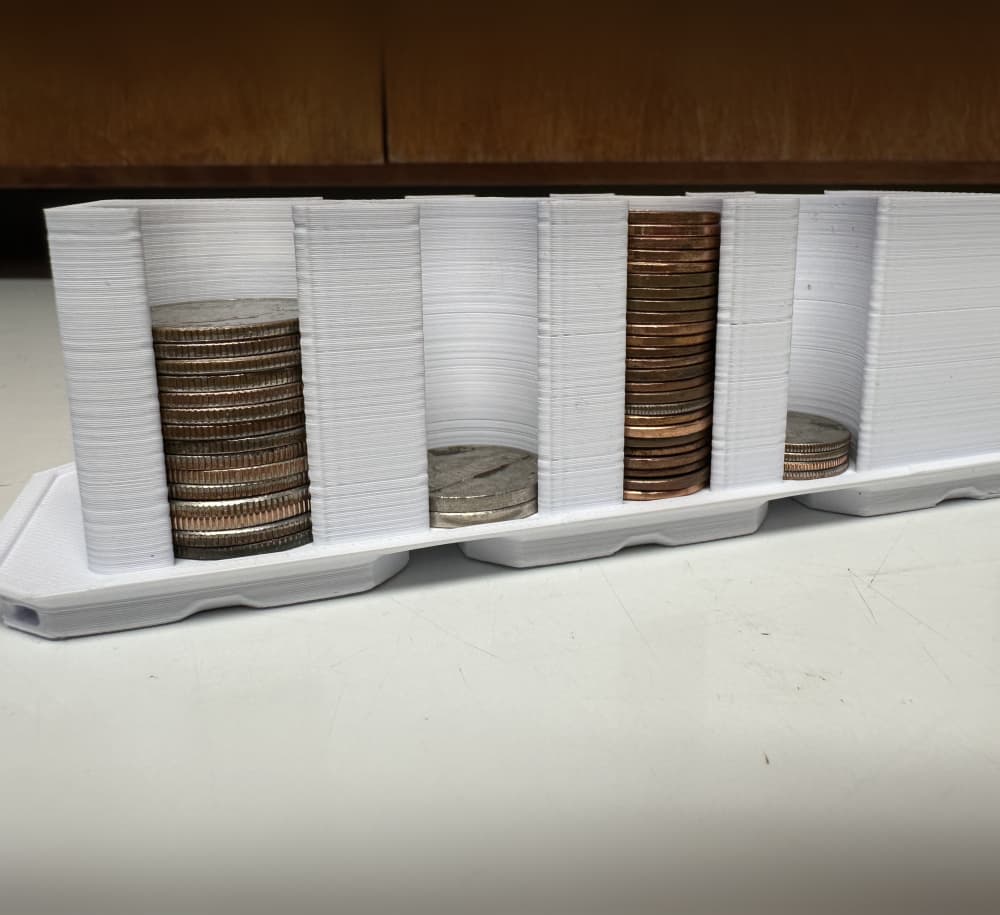 Multibin Coinholder for common US coins 3d model