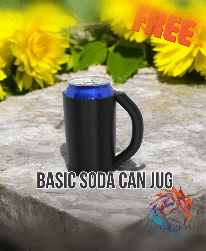Basic soda can jug / no supports / 3mf included 3d model
