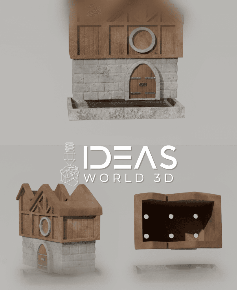 Barn indoor planter 3d model