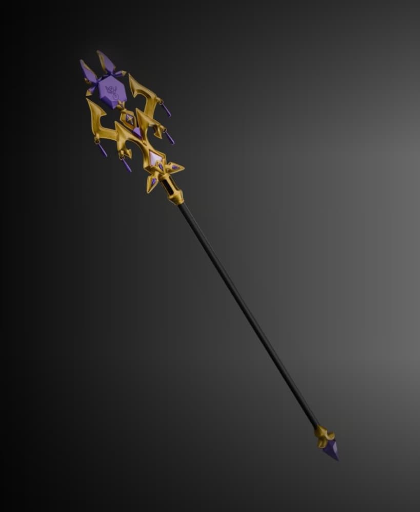 Solo Leveling ARISE Lee Bora cosplay staff | Solid Logic Fantasy Weapon 3d model