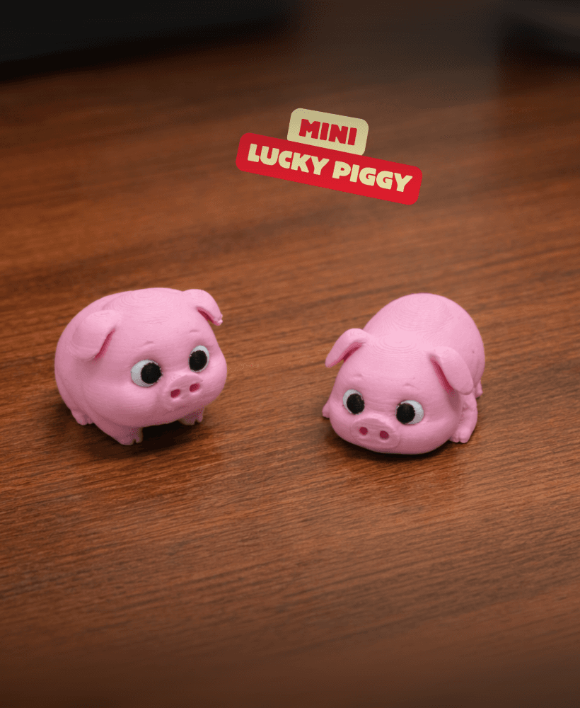 MINI LUCKY PIGGY - CUTE NEW YEAR'S EVE GIFT / SILVESTER DECOR 3d model