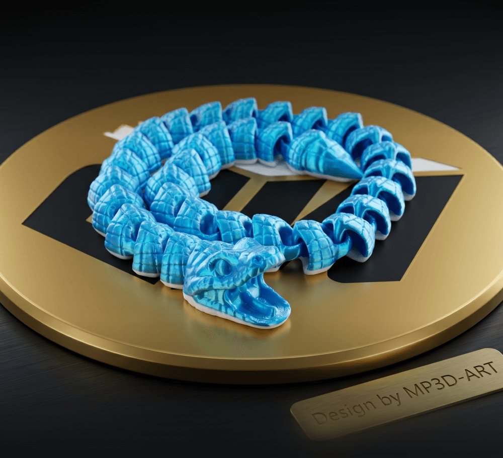 Snake Attack! Flexi Articulated Model 3d model