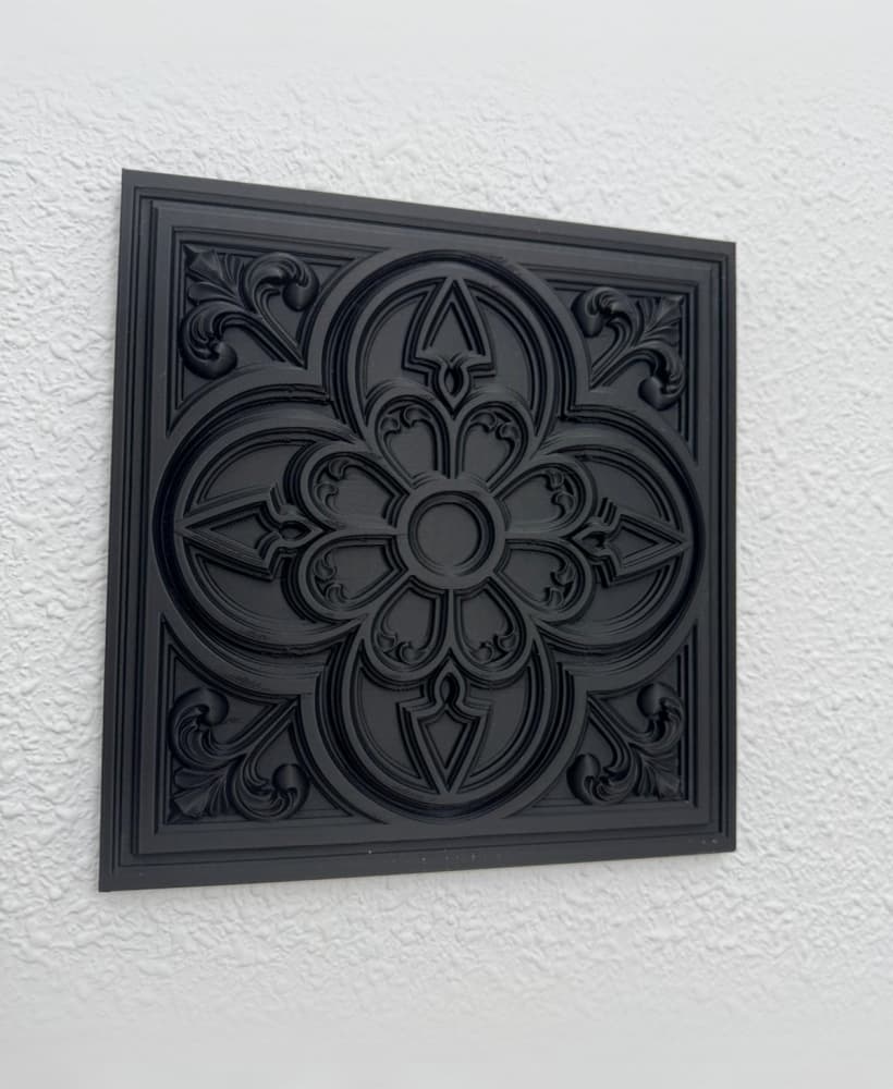 Nocturne Panel Victorian Gothic Wall Decor 3d model