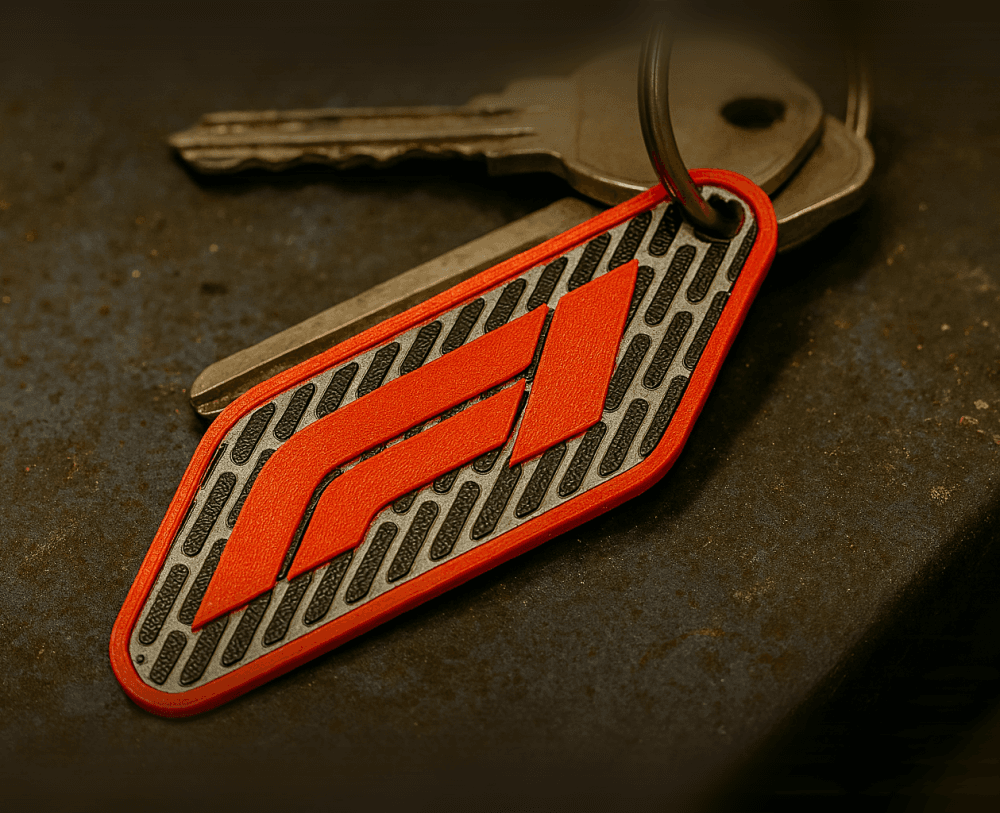 Formula One Inspired Keychain – 3D Textured 3d model