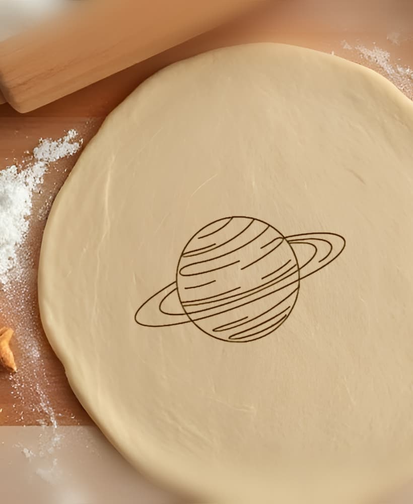Planet Cookie Cutter, Biscuit Cutter 3d model