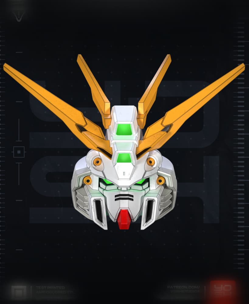 God Mecha Helmet 3D Printer STL File 3d model