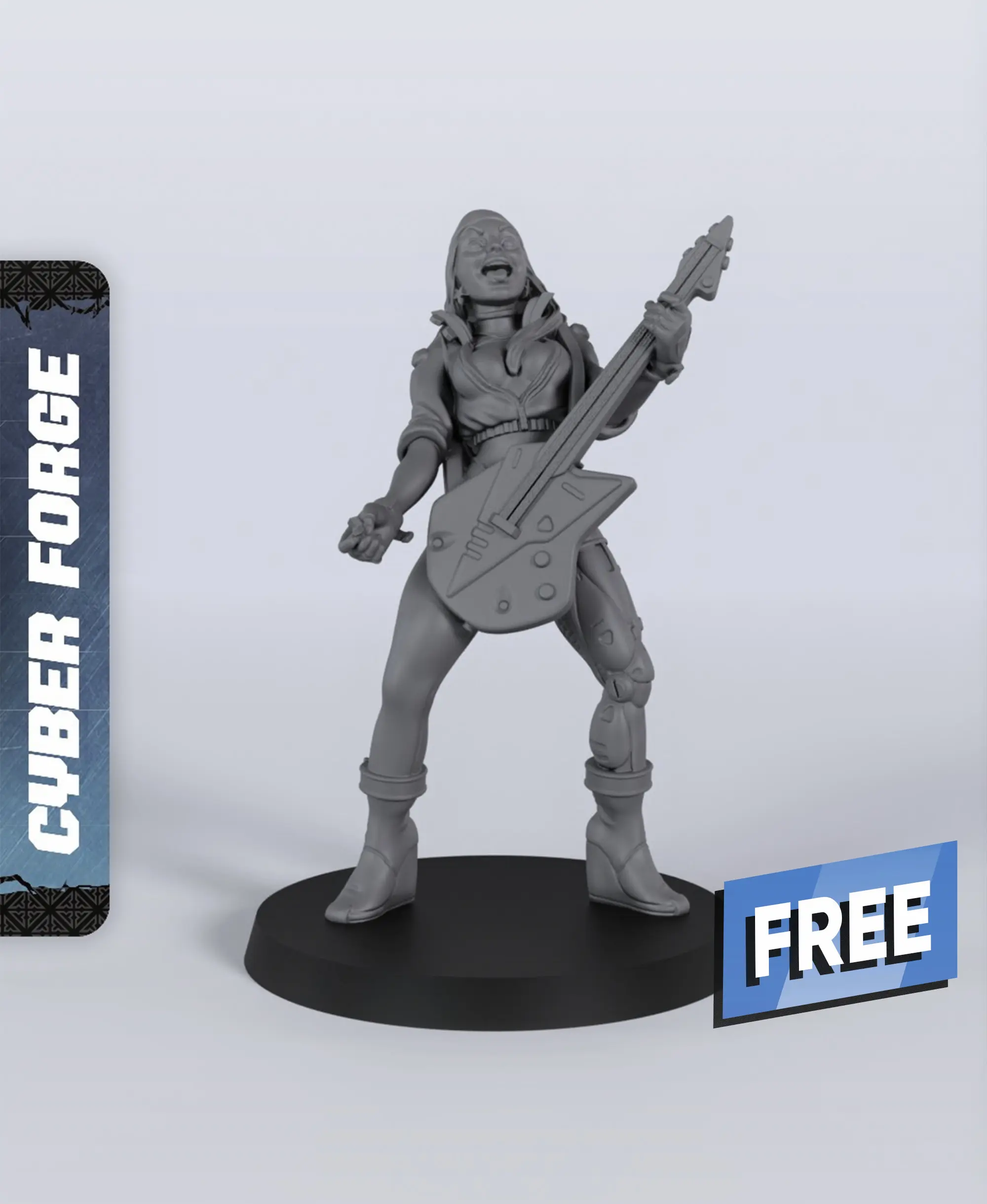 Jenny Silverleg - With Free Dragon - 5e DnD Inspired for RPG and Wargamers 3d model