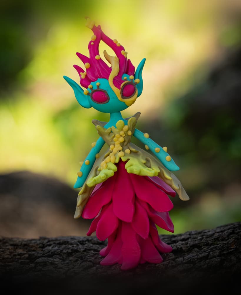 Articulated Twisty Spring Nymph 3d model