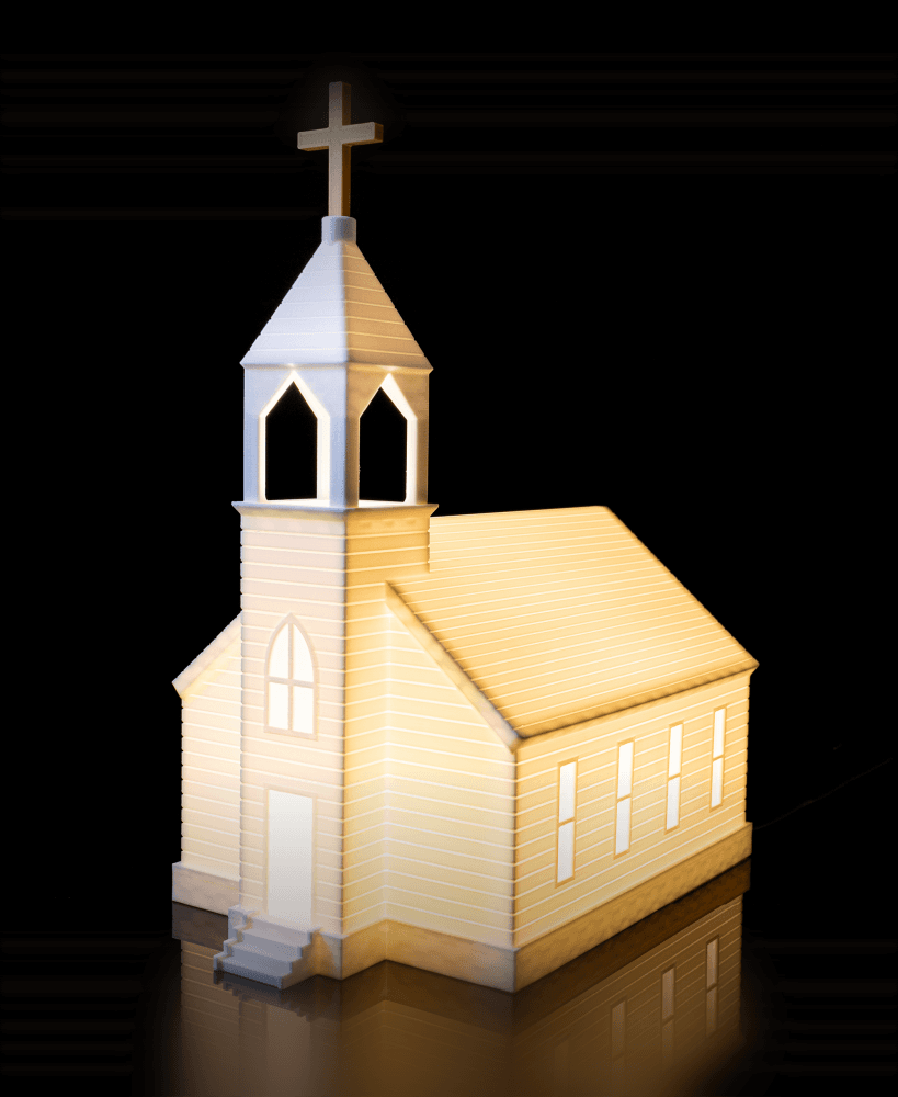 Church Lamp - Bambu LED Light Kit 001 - No Supports 3d model