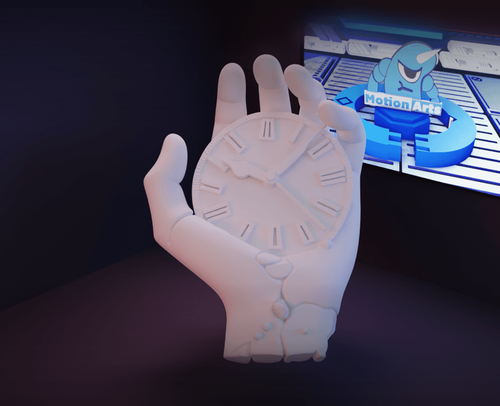 Escultura mao relogio abstrato.stl 3d model