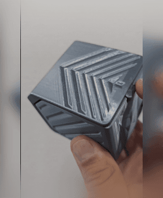 Free 10ml 2x2 Box – Print-in-Place Hinged Storage 3d model