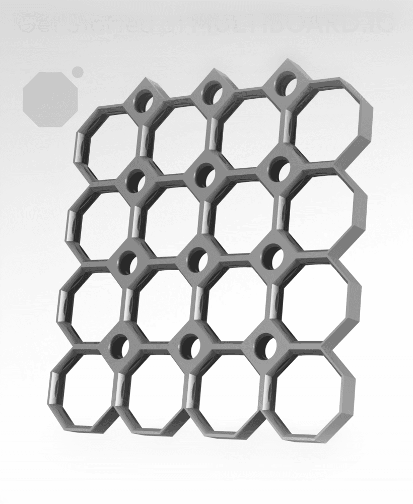 4x4 Multiboard Side Legacy Tile 3d model