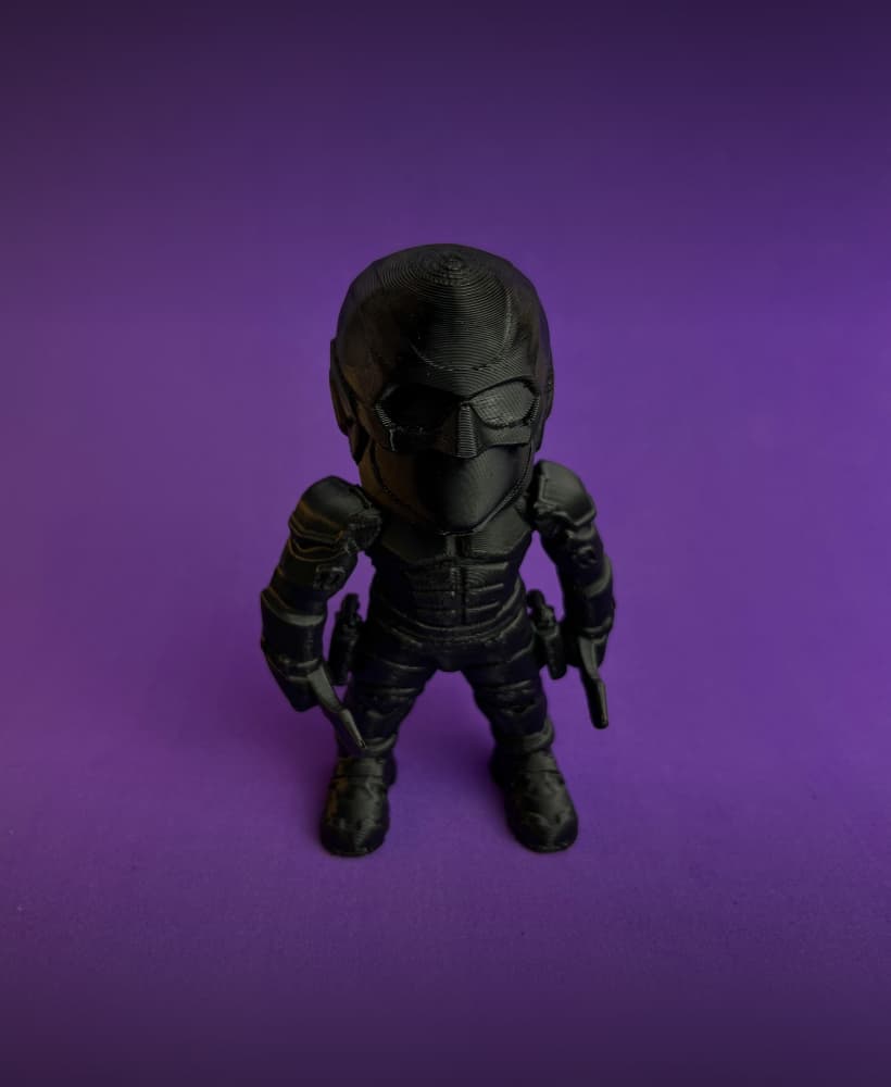 BLACK NOIR THE BOYS FLEXI TOY FAN ART 3d model